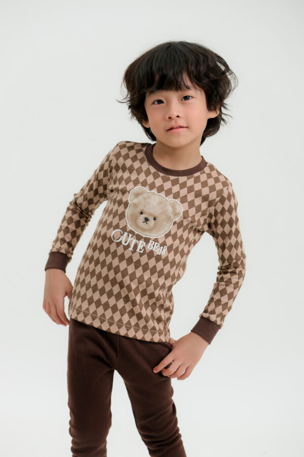 ชุดนอนเด็กแขนยาวขายาว 24fw/Cute Bear