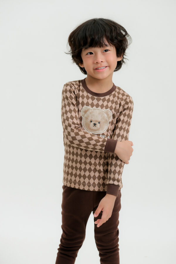 ชุดนอนเด็กแขนยาวขายาว 24fw/Cute Bear