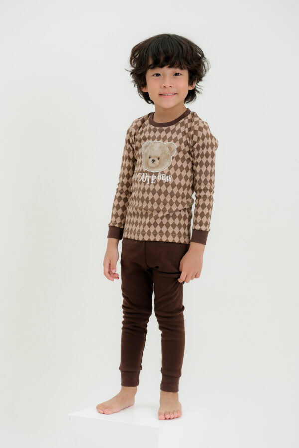 ชุดนอนเด็กแขนยาวขายาว 24fw/Cute Bear