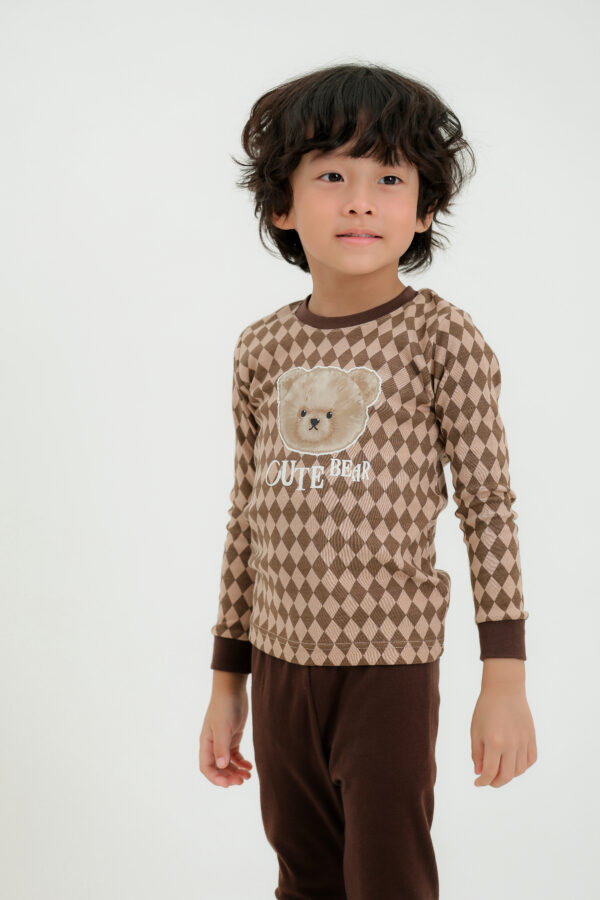 ชุดนอนเด็กแขนยาวขายาว 24fw/Cute Bear