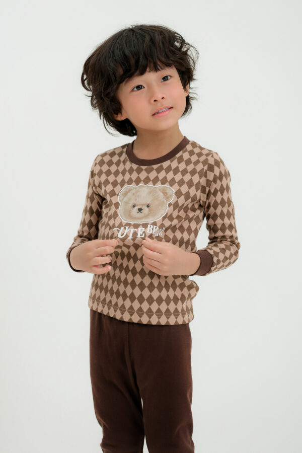 ชุดนอนเด็กแขนยาวขายาว 24fw/Cute Bear