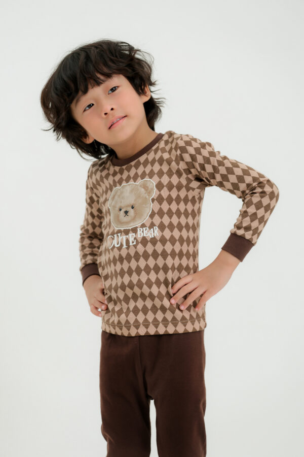 ชุดนอนเด็กแขนยาวขายาว 24fw/Cute Bear