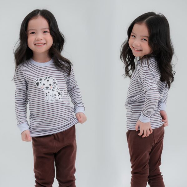 ชุดนอนเด็กแขนยาวขายาว 24fw/Dalmatian