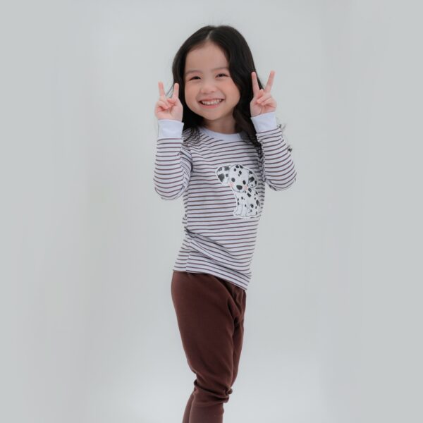 ชุดนอนเด็กแขนยาวขายาว 24fw/Dalmatian