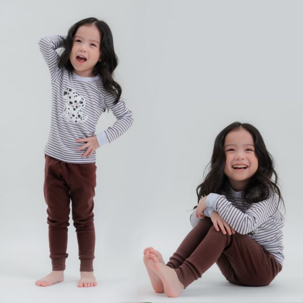 ชุดนอนเด็กแขนยาวขายาว 24fw/Dalmatian