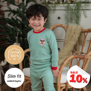 ชุดนอนคริสต์มาส 24fw/Check Rudolph