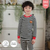 ชุดนอนคริสต์มาส 24fw/Stripe (Black)