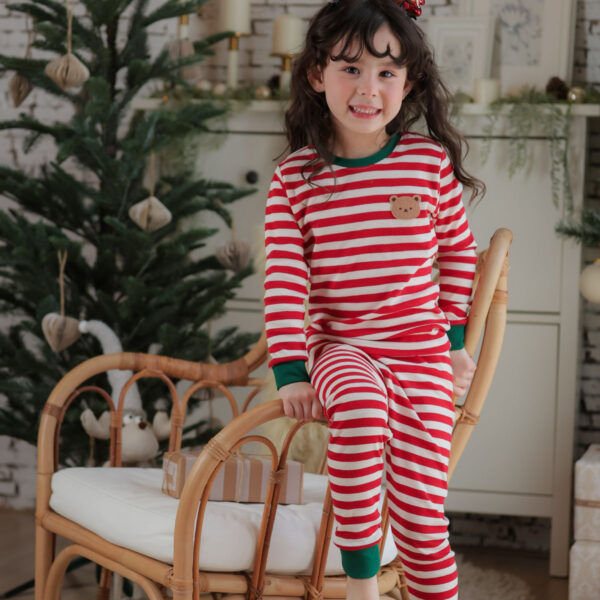 ชุดนอนคริสต์มาส 24fw/Stripe (Red)