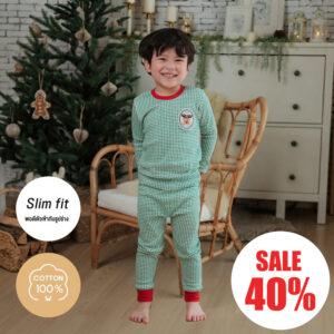 ำำพ้ ชุดนอนคริสต์มาส 24fw/Check Rudolph