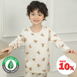 ชุดนอนเด็กแขนยาวขายาว 25ss/Organic Bear