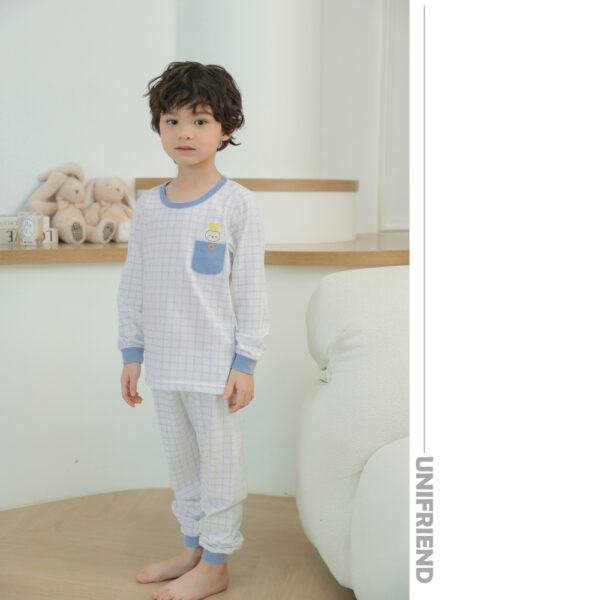 25ss/ชุดนอนแขนยาวขายาว Blue monkey