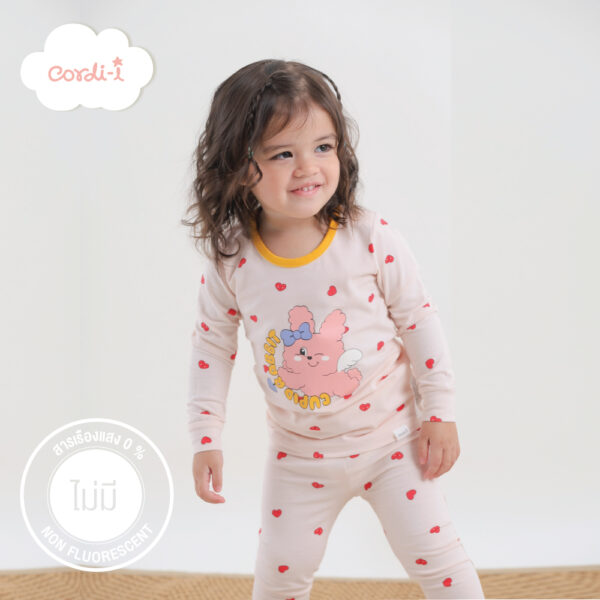 Cordi-I 25ss/ชุดนอนแขนยาวขายาว ผ้า Single Span Cupid