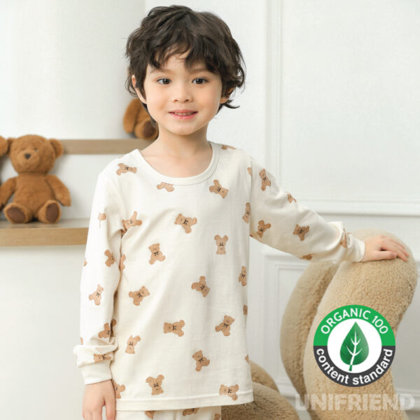 ชุดนอนเด็กแขนยาวขายาว 25ss/Organic Bear