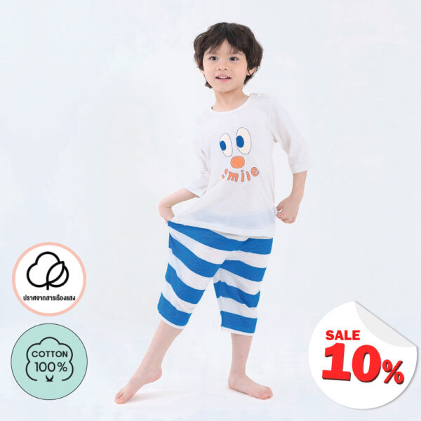 ชุดแขนขายาว 7 ส่วน 25ss/ Slub Cotton Smile