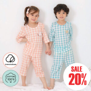 TUYR ชุดแขนขายาว 7 ส่วน 25ss/ Slub Cotton Star Bear