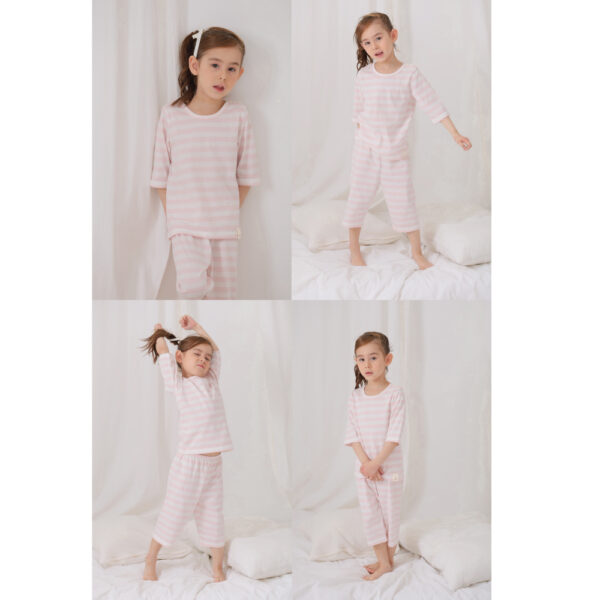 ชุดแขนขายาว 7 ส่วน 25ss/ Cotton Pre dyed Stripe