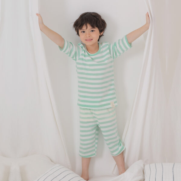 ชุดแขนขายาว 7 ส่วน 25ss/ Cotton Pre dyed Stripe