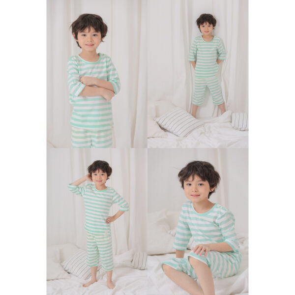 ชุดแขนขายาว 7 ส่วน 25ss/ Cotton Pre dyed Stripe