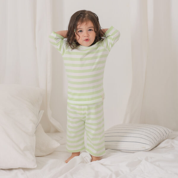 ชุดแขนขายาว 7 ส่วน 25ss/ Cotton Pre dyed Stripe