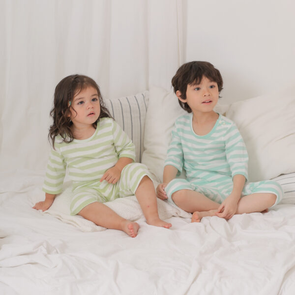ชุดแขนขายาว 7 ส่วน 25ss/ Cotton Pre dyed Stripe