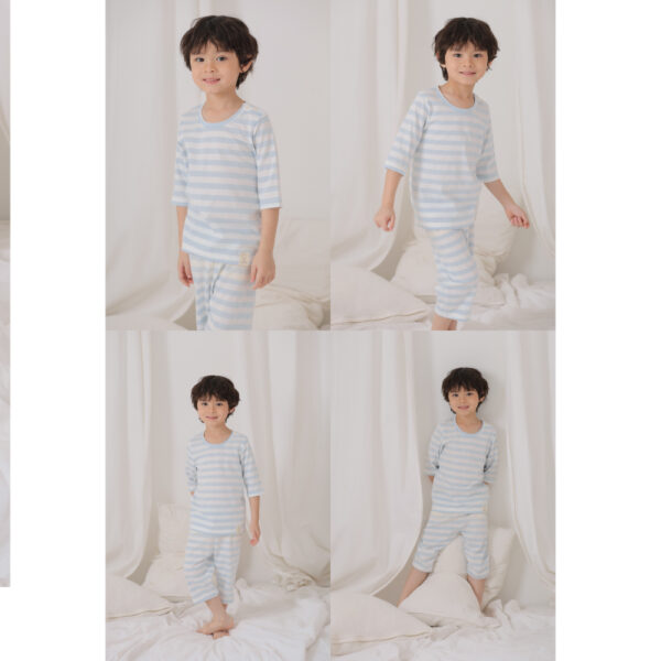ชุดแขนขายาว 7 ส่วน 25ss/ Cotton Pre dyed Stripe