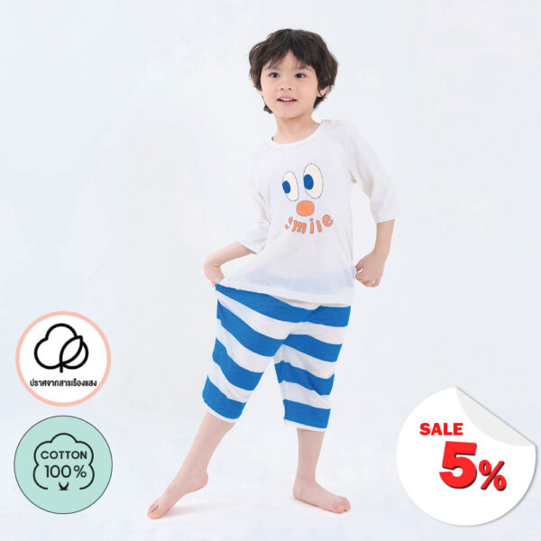 ชุดแขนขายาว 7 ส่วน 25ss/ Slub Cotton Smile