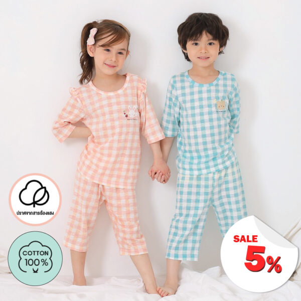 ชุดแขนขายาว 7 ส่วน 25ss/ Slub Cotton Star Bear