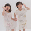 ชุดเสื้อแขนสั้นและกางเกงขาสั้น 5 ส่วน 25ss Organic Cotton Pinky Unicorn