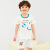 ชุดเสื้อแขนสั้นและกางเกงขาสั้น 5 ส่วน 25ss Single Cotton Universe