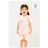 ชุดเสื้อแขนสั้นและกางเกงขาสั้น 5 ส่วน 25ss Organic Cotton Pinky Unicorn