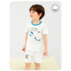 ชุดเสื้อแขนสั้นและกางเกงขาสั้น 5 ส่วน 25ss Single Cotton Universe