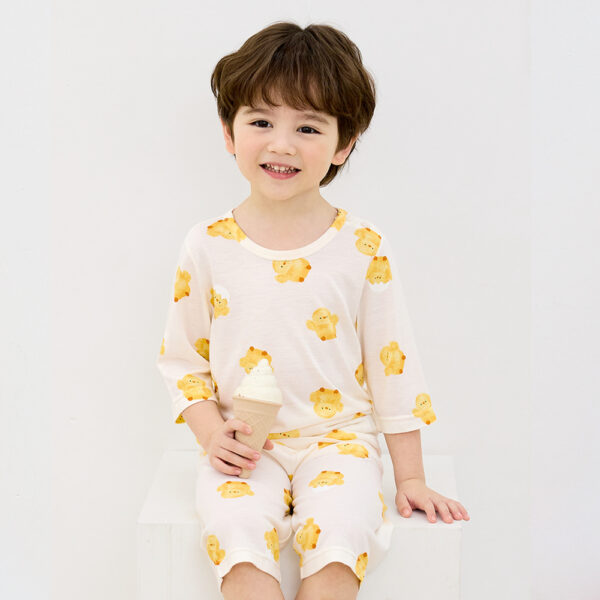ชุดแขนขายาว 7 ส่วน 25ss Cool Rayon Sweet Bonbon Fly Little Chick