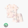 ชุดเสื้อแขนสั้นและกางเกงขาสั้น 5 ส่วน 25ss Organic Cotton Pinky Unicorn