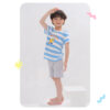 ชุดเสื้อแขนสั้นและกางเกงขาสั้น 5 ส่วน 25ss  Slub Cotton Rocket