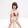ชุดเสื้อแขนสั้นและกางเกงขาสั้น 5 ส่วน 25ss Organic Cotton Hi Dino