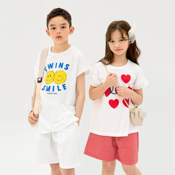 ชุดลำลองเด็ก 25SS/Cotton5 Twin Smile