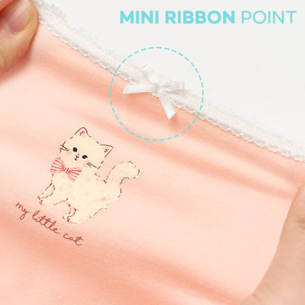 etrwt กางเกงในเด็ก 2025/Petite Cat Girls’ Triangle (5 ชิ้น)