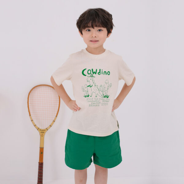 ชุดลำลองเด็ก 25SS/Cotton5 Cow Dino