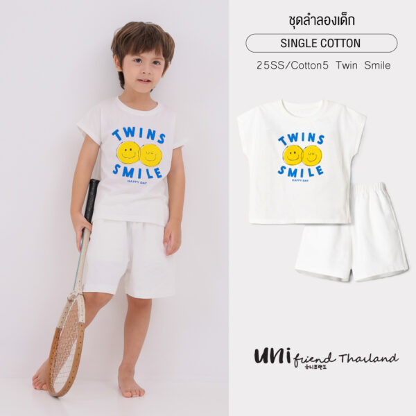 ชุดลำลองเด็ก 25SS/Cotton5 Twin Smile