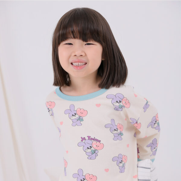 Cordi-I 25SS ชุดนอนเด็ก Purple Rabbit Plump