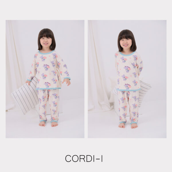 Cordi-I 25SS ชุดนอนเด็ก Purple Rabbit Plump