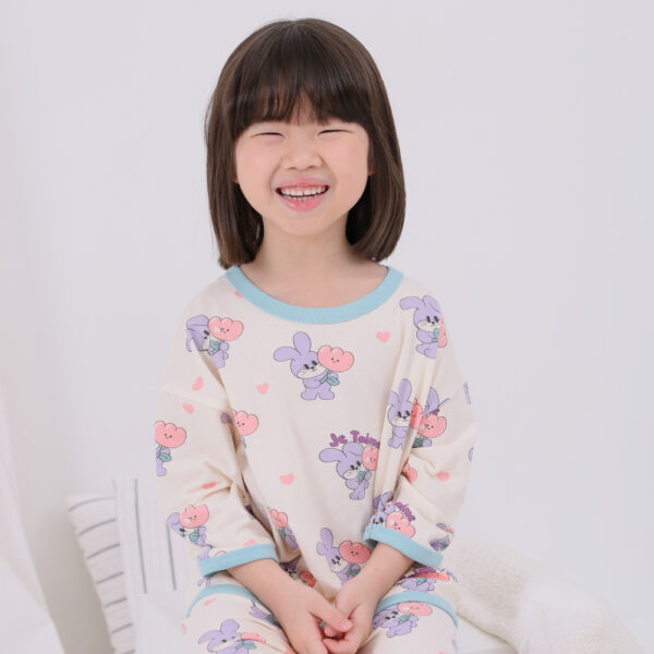 Cordi-I 25SS ชุดนอนเด็ก Purple Rabbit Plump