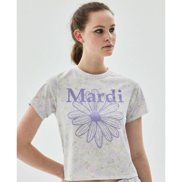 เสื้อยืด Mardi SLIM TSHIRT FLEUR FLOWERMARDI