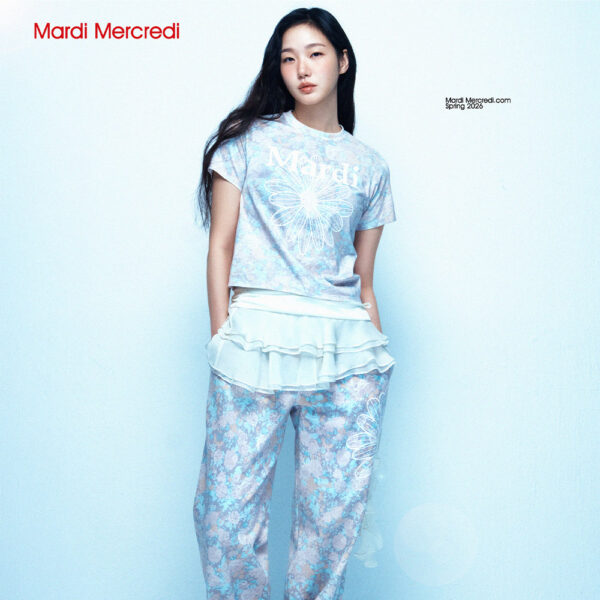เสื้อยืด Mardi SLIM TSHIRT FLEUR FLOWERMARDI