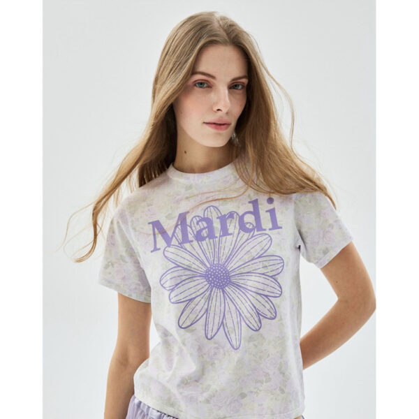 เสื้อยืด Mardi SLIM TSHIRT FLEUR FLOWERMARDI