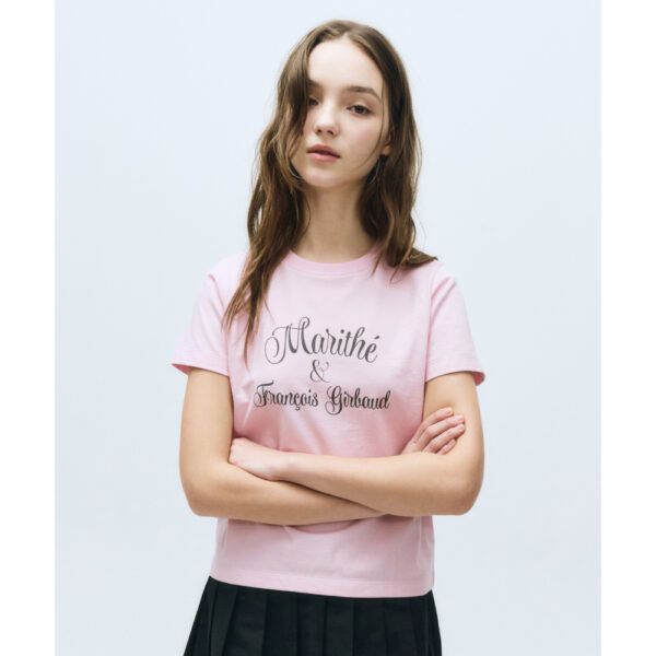 cth เสื้อยืด Marithé françois girbaud W CURSIVE LOGO TEE