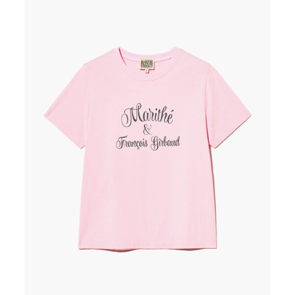jo; เสื้อยืด Marithé françois girbaud W CURSIVE LOGO TEE