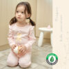 jyj 26SS/ชุดนอนเด็กแขนยาวขายาว Organic Cotton Cherry Bear