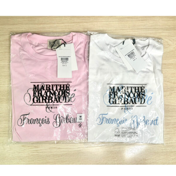 rgrhh เสื้อยืด Marithé françois girbaud W CURSIVE LOGO TEE
