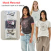 เสื้อยืด Mardi Mercredi SLIM RINGER T-SHIRT ACTIF EMBLEM